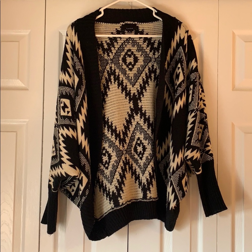 Comfy dolman sleeve cardigan sweater